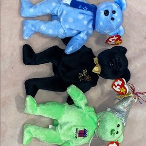 RARE TY BEANIE BABY BEAR BUNDLE!!!